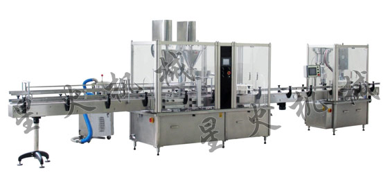 粉末灌裝旋蓋生產(chǎn)線