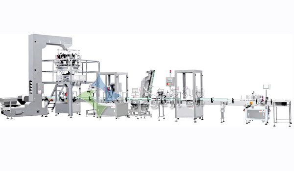 瓶裝鹽包裝生產(chǎn)線