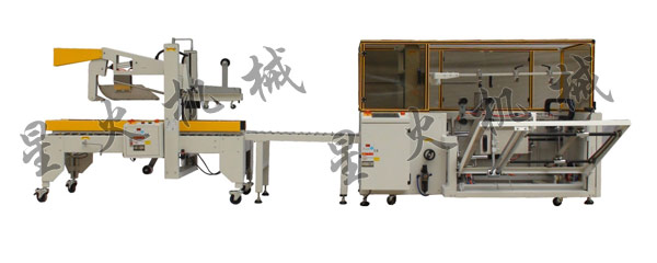 自動開箱封箱聯動線 